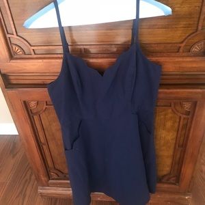Beautiful navy dress.